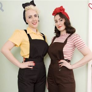 Freddies of Pinewood Black home companion dungaree